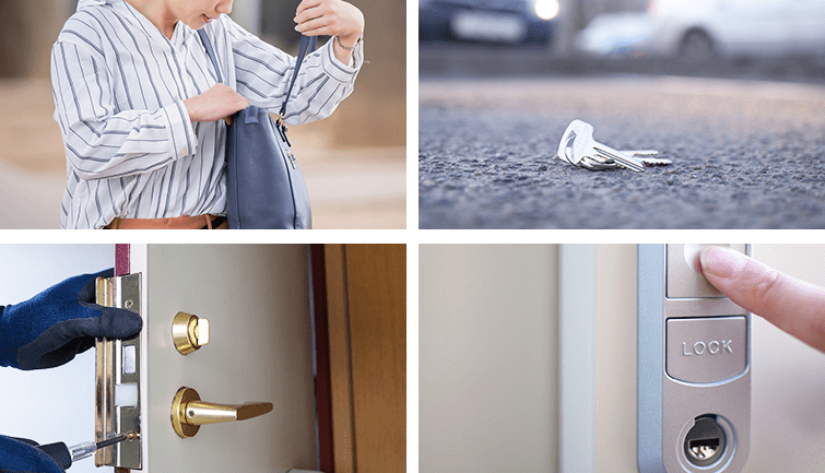 鍵作成の4つの例の画像